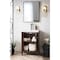 James Martin Vanities Britannia 24in Single Vanity, Mid-Century Acacia w/ White Glossy Composite Stone Top E652V24MCAWG - alternate 3